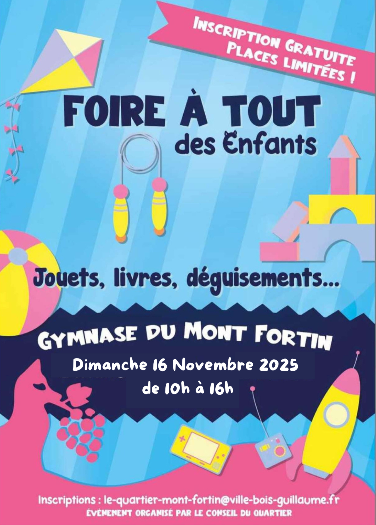 Inscription par mail : le-quartier-mont-fortin@ville-bois-guillaume.fr : voir la pièce jointe